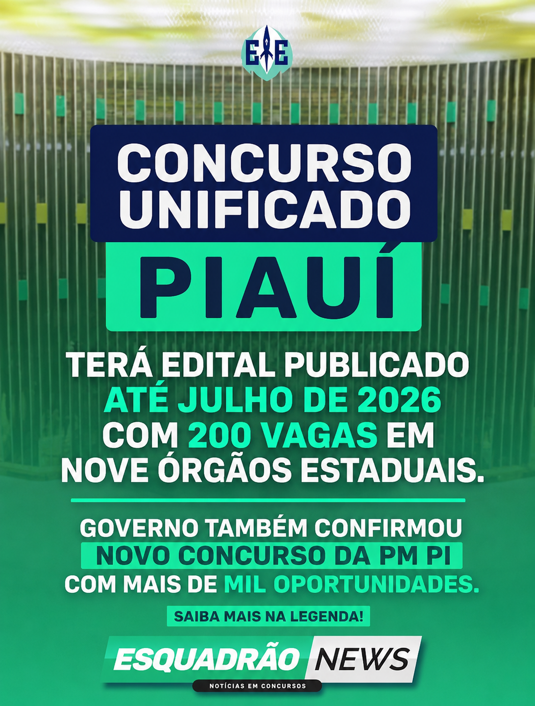 Edital do Concurso Unificado Piauí sairá até julho!